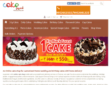 Tablet Screenshot of cakesquarechennaionline.com